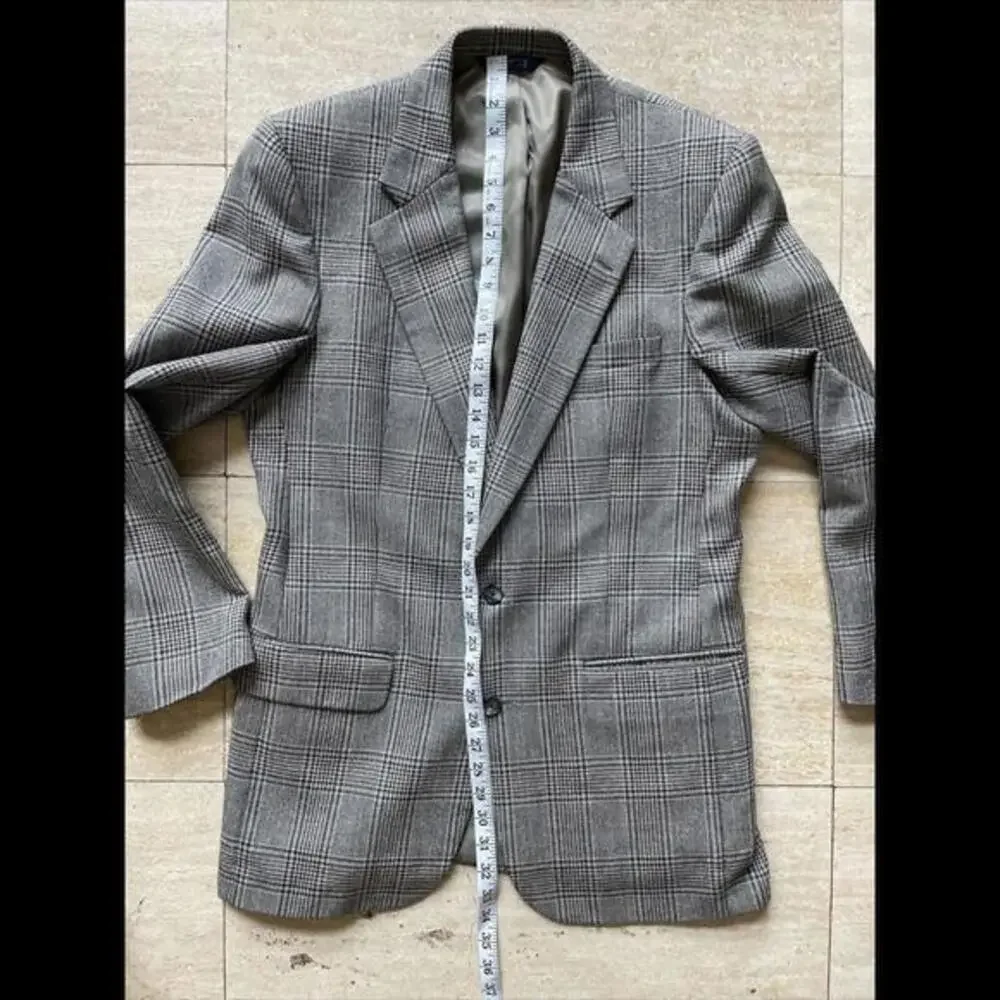 Vintage Burberrys Made In USA Wool Plaid Blazer Jacket‎ 40“ Chest